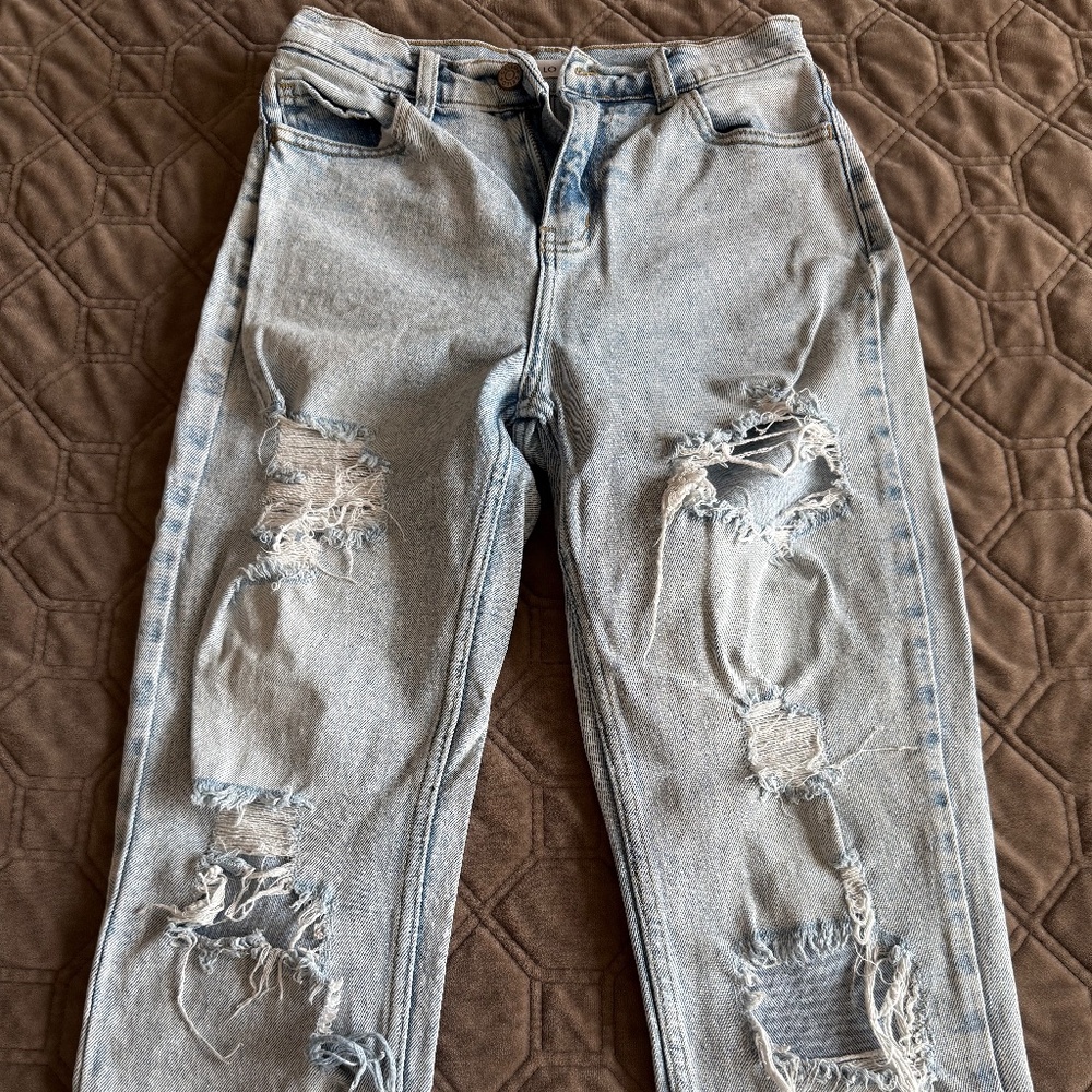 High Rise Women's Cello Slim Fit Distressed Jeans